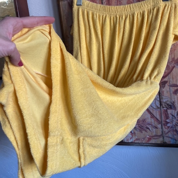 70s RETRO TERRY ROMPER STRAPLESS ROMPER TERRYCLOTH PLAYSUIT S - Picture 13 of 17